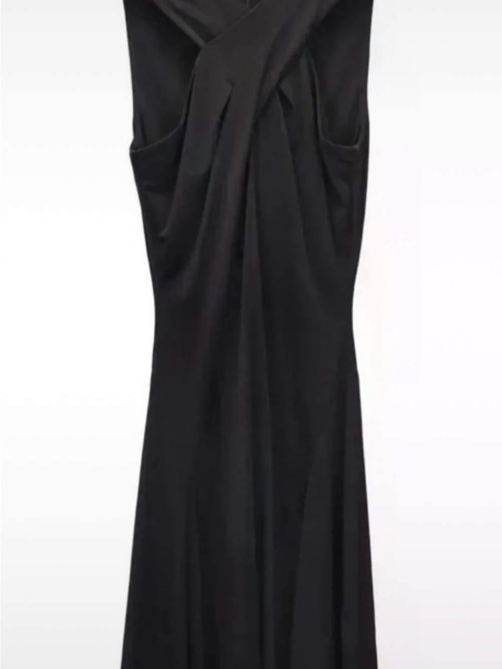Michael Kors Black Twist-Detail Maxi Dress